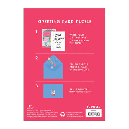 Blooms of Love Greeting Card | 60 Piece Puzzle