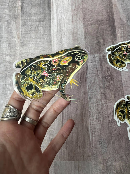 Garden Toad Clear Sticker