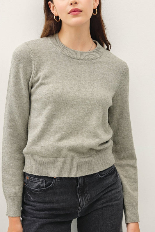 Favorite Basic Sweater | Heather Grey