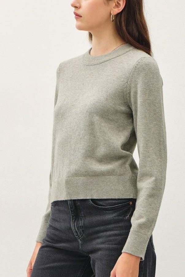 Favorite Basic Sweater | Heather Grey