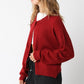 Caught A Vibe Button Up Cardigan | Red