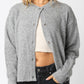 Caught A Vibe Button Up Cardigan | Grey