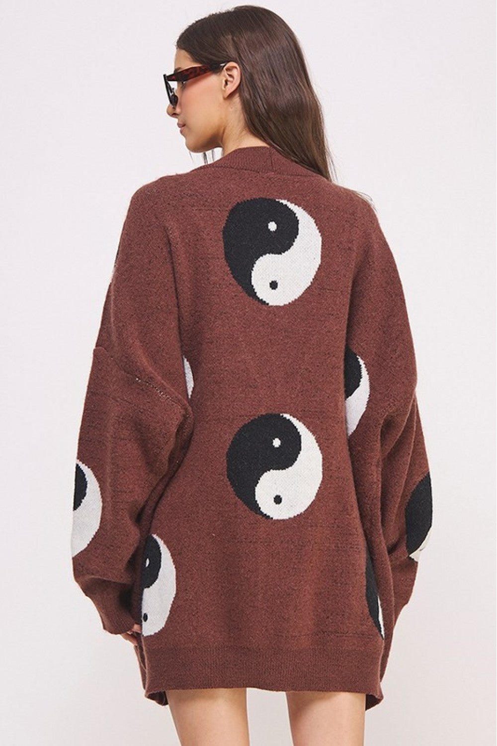 Find a Balance Oversized Cardigan | Brown