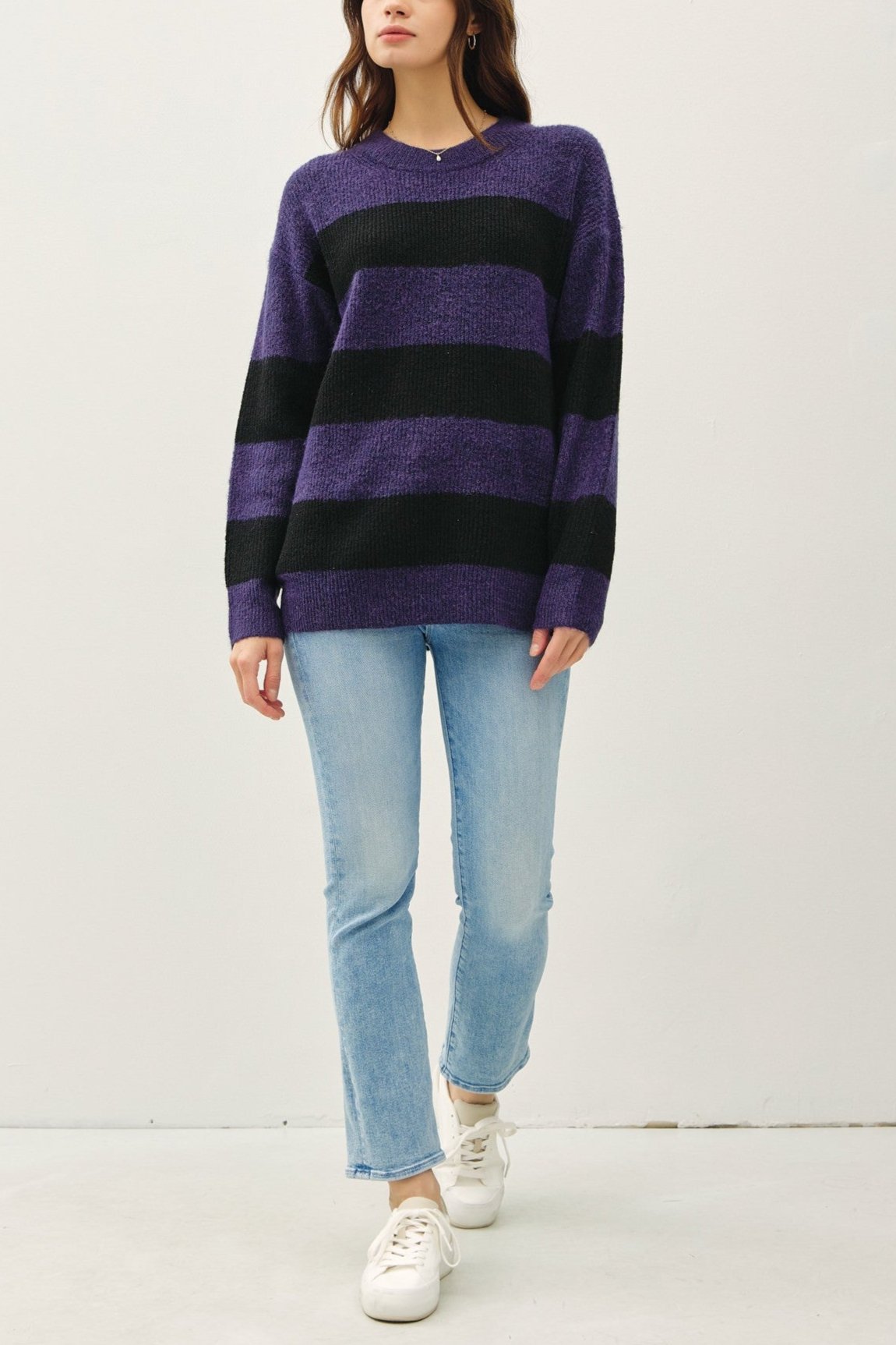 Black + Blue Stripe Sweater