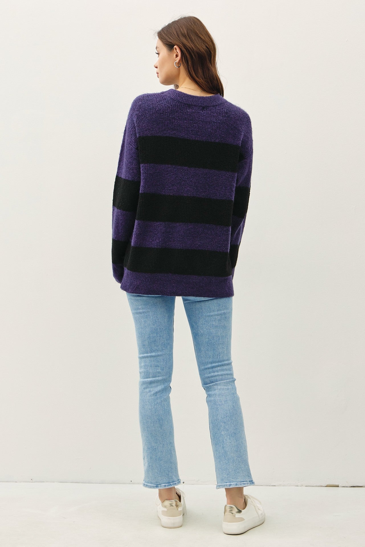 Black + Blue Stripe Sweater