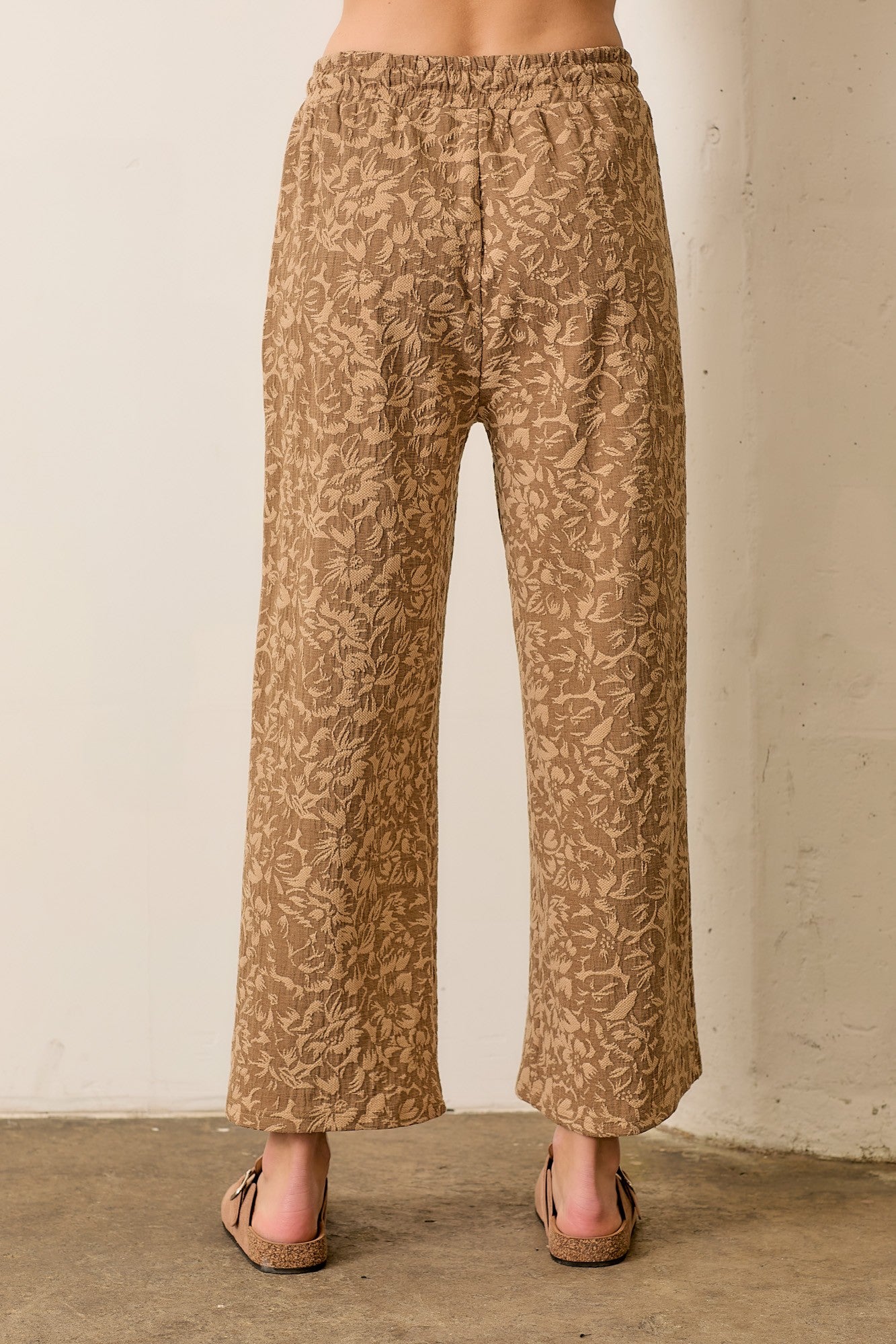 Floral Tapestry Pants | Camel