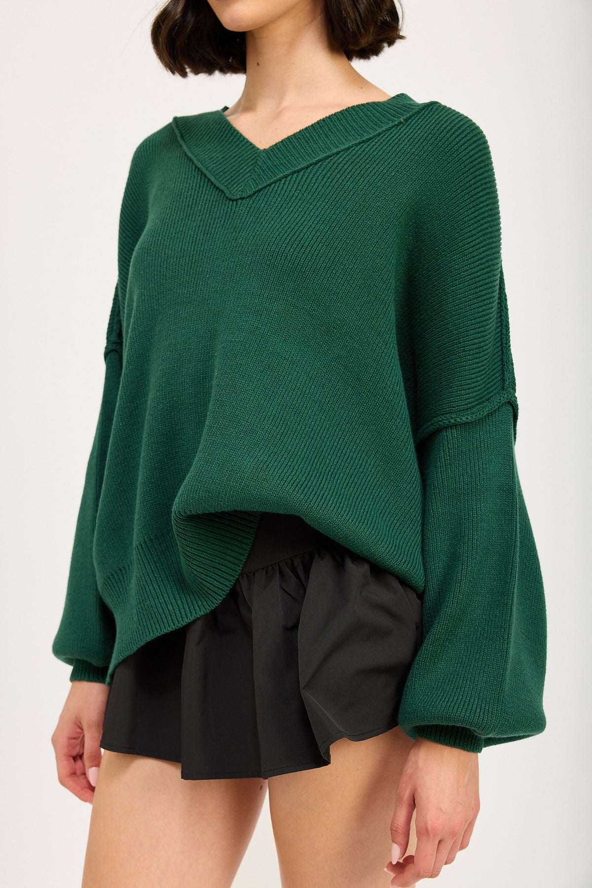 Bottle Green Oversized Sweater