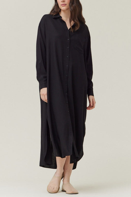 Midnight Beach Walk Shirt Dress