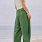 Washed Green Palazzo Pants