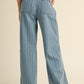 Stripe Denim Jacquard Pants