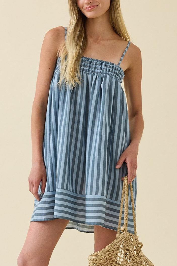 Blue Lagoon Smocked Cami Dress
