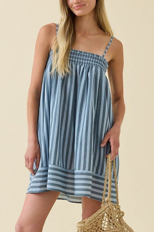 Blue Lagoon Smocked Cami Dress