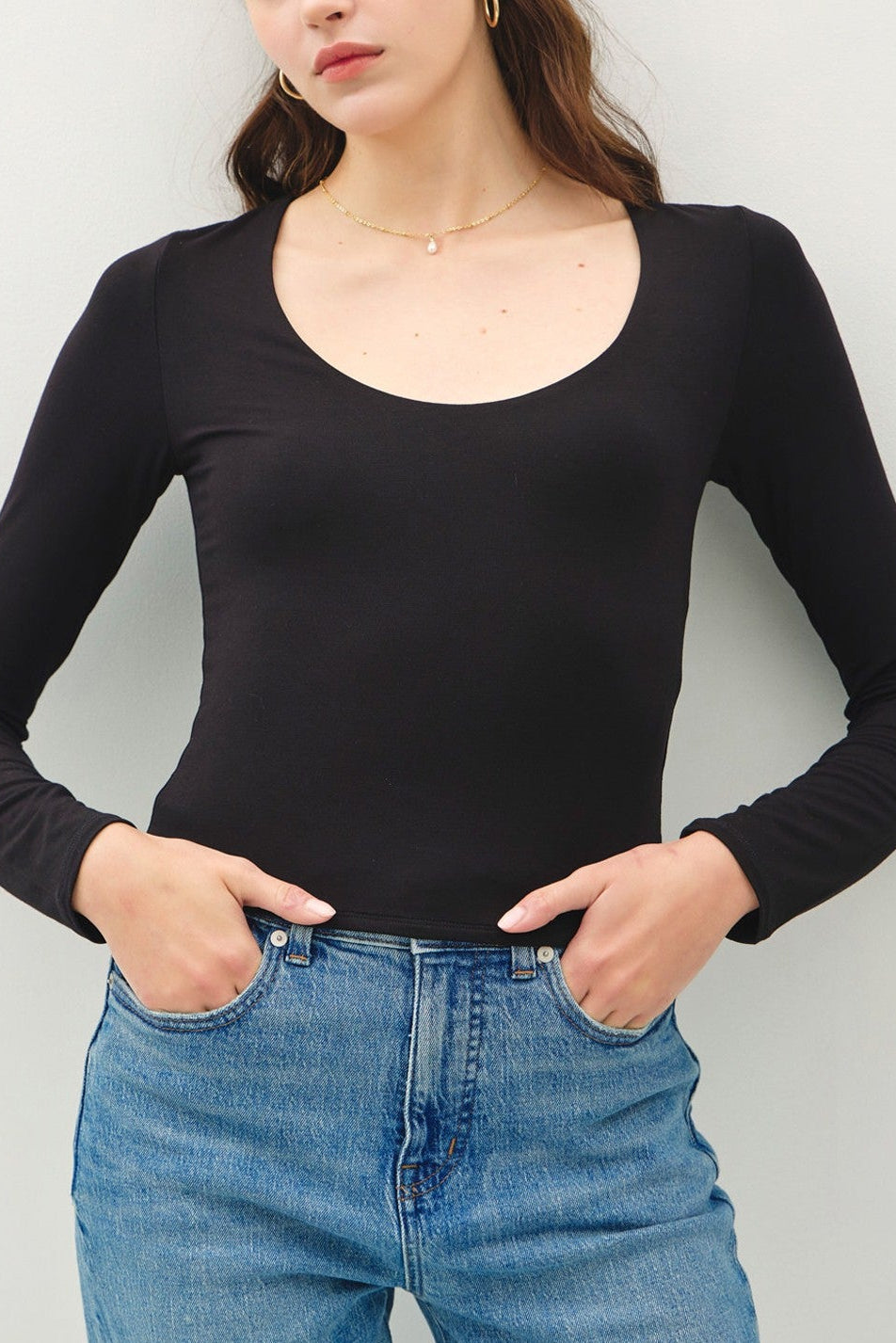 So Soft Basic Top | Black