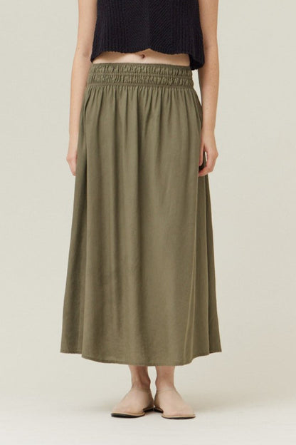 Almost Friday Midi Skirt | Sage