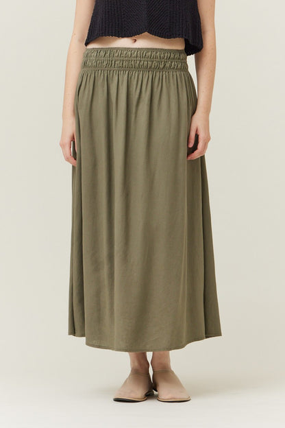Almost Friday Midi Skirt | Sage