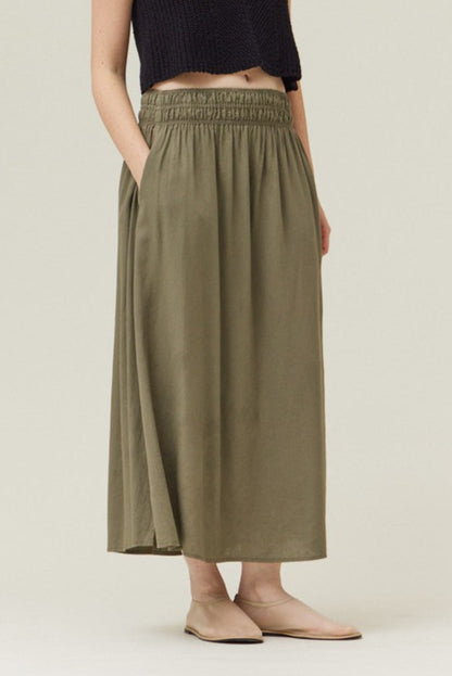 Almost Friday Midi Skirt | Sage