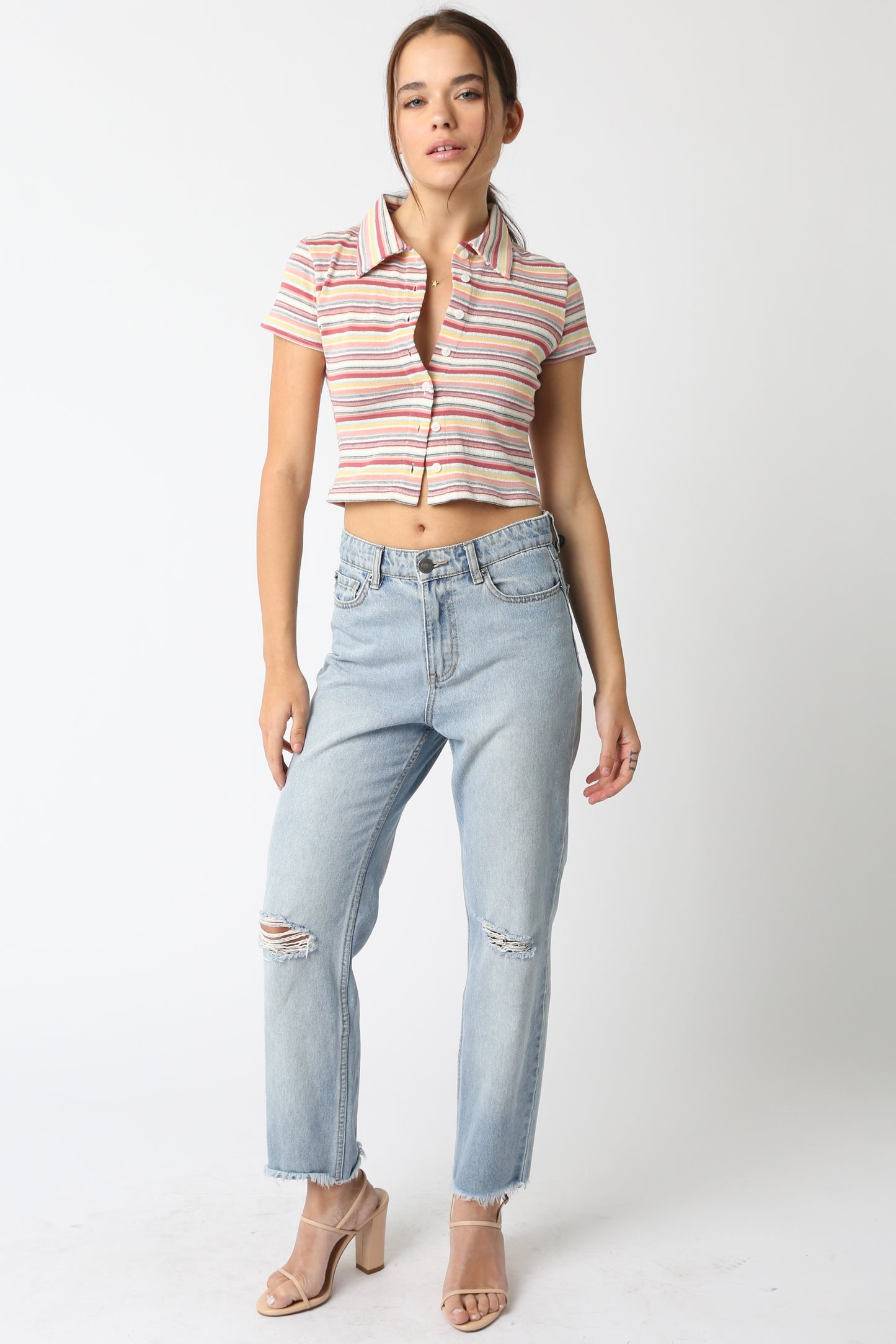 Poolside Button Front Top
