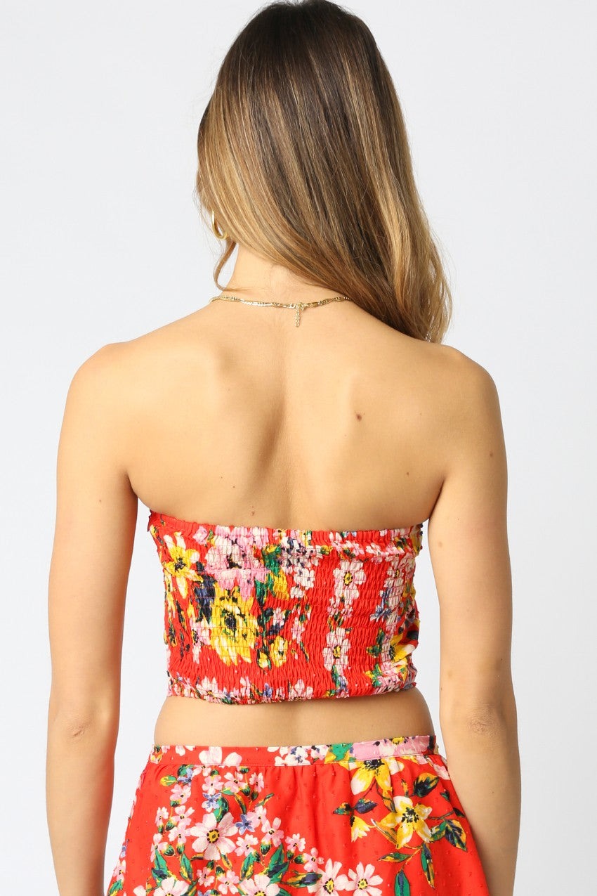 Floral Visions Tube Top