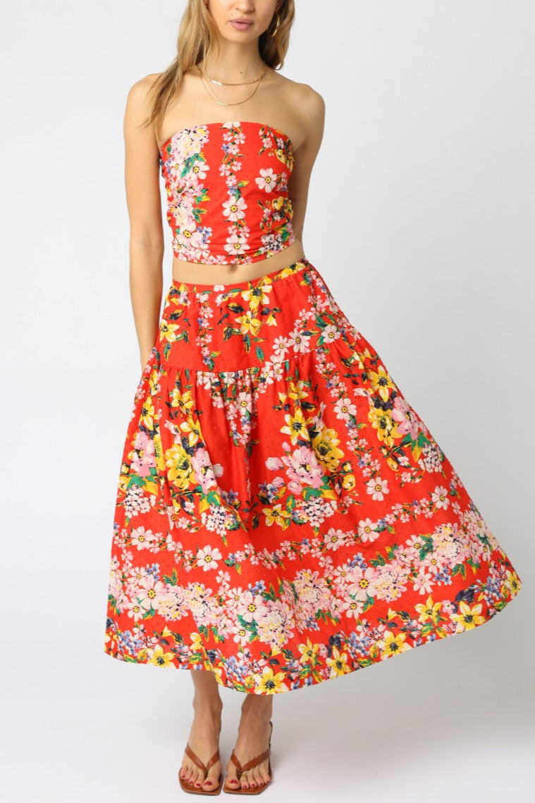 Floral Visions Tube Top