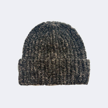 Knitted Wool Blend Beanie | Coffee