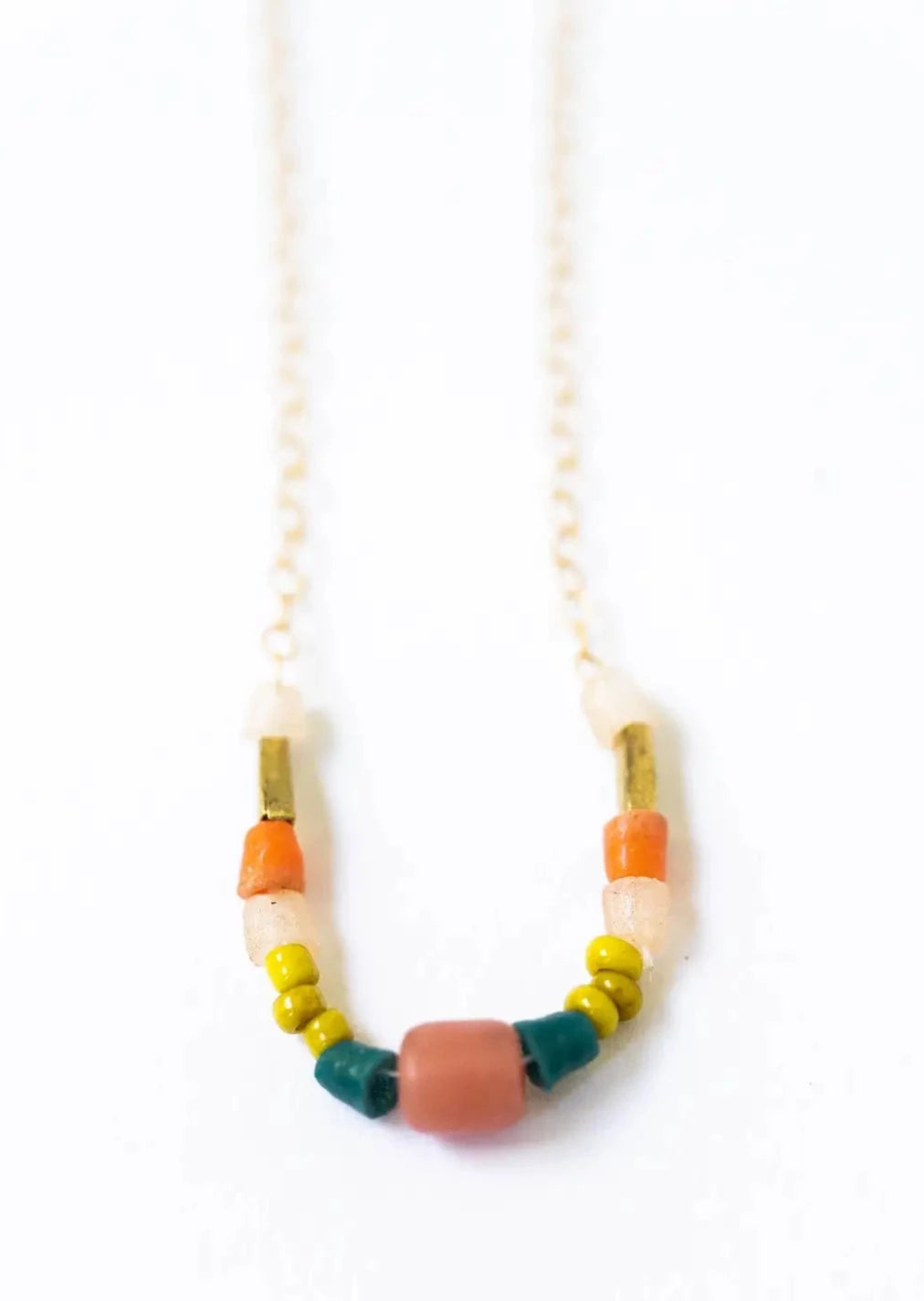 Tiny Beaded Adjustable Boho Necklace