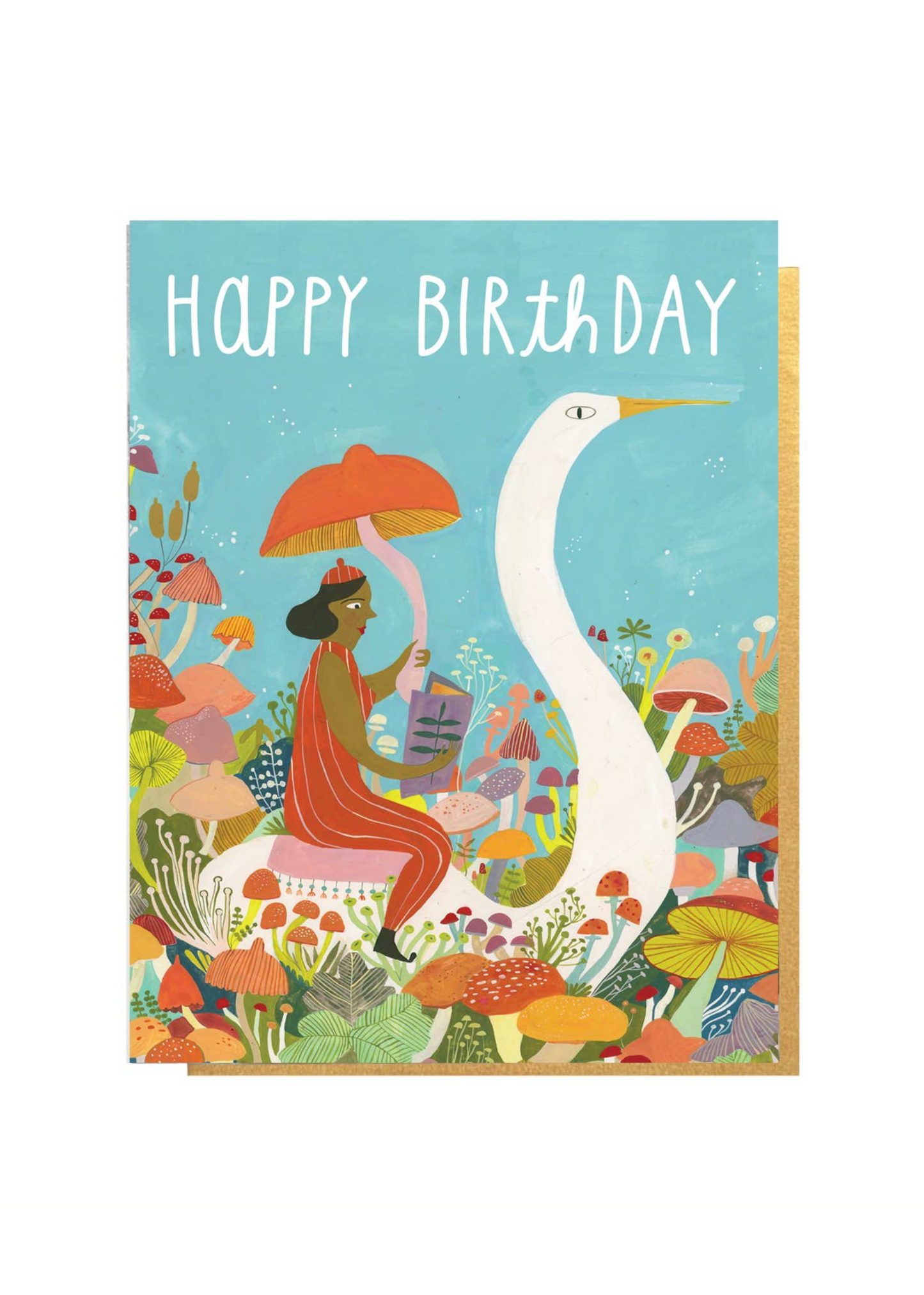 Happy Birthday Swan Card