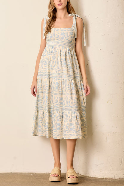 Paradise Found Midi Dress | Light Blue