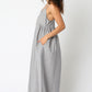 Laila Stripe Midi Dress | Chambray