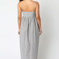 Laila Stripe Midi Dress | Chambray