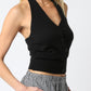 Knit Halter Vest | Black