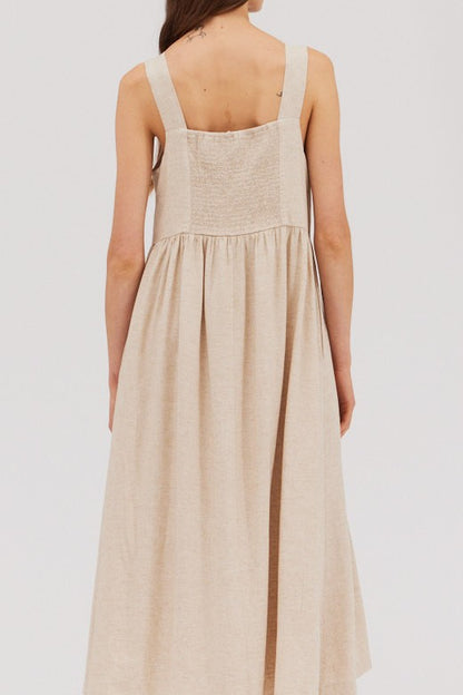 Drive Me Greige-y Midi Dress