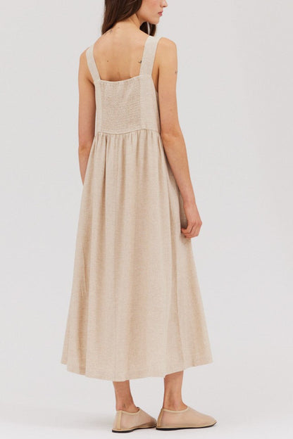 Drive Me Greige-y Midi Dress