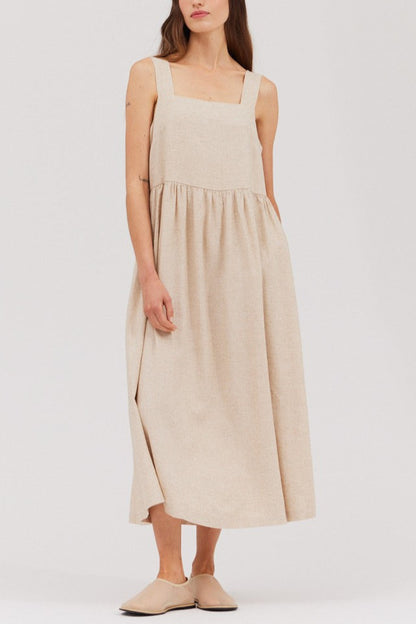 Drive Me Greige-y Midi Dress