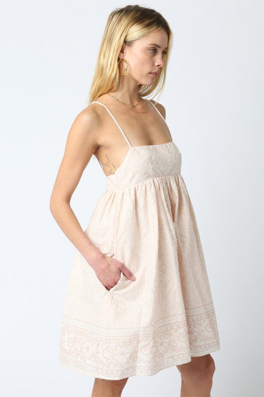 Blush Bandana Mini Dress