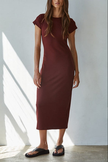 Sylva Midi Dress | Wine