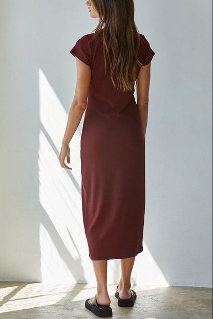 Sylva Midi Dress | Wine