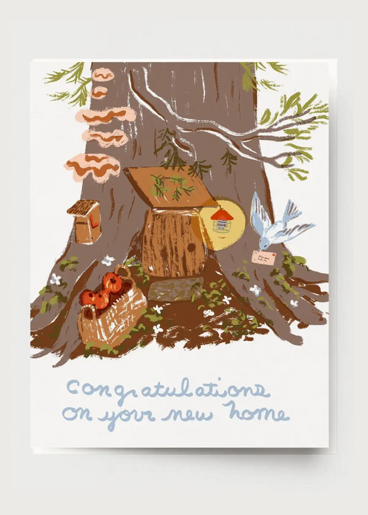 Tree Home Congratulations Card