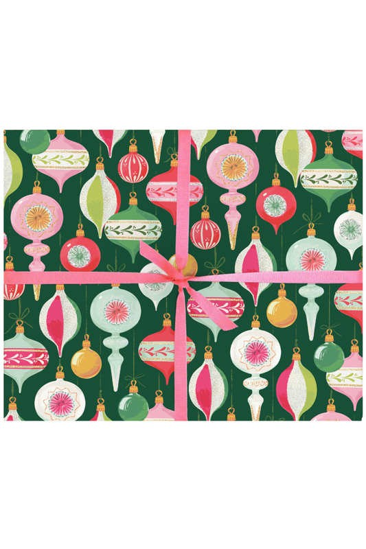 Vintage Ornaments Wrapping Paper