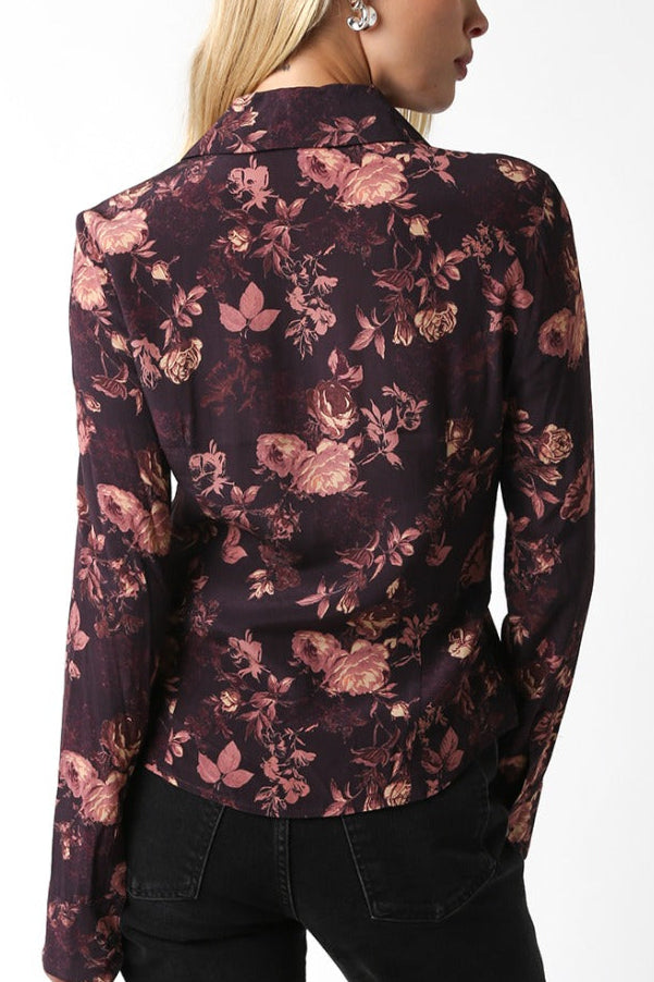 Romantic Floral Button Up