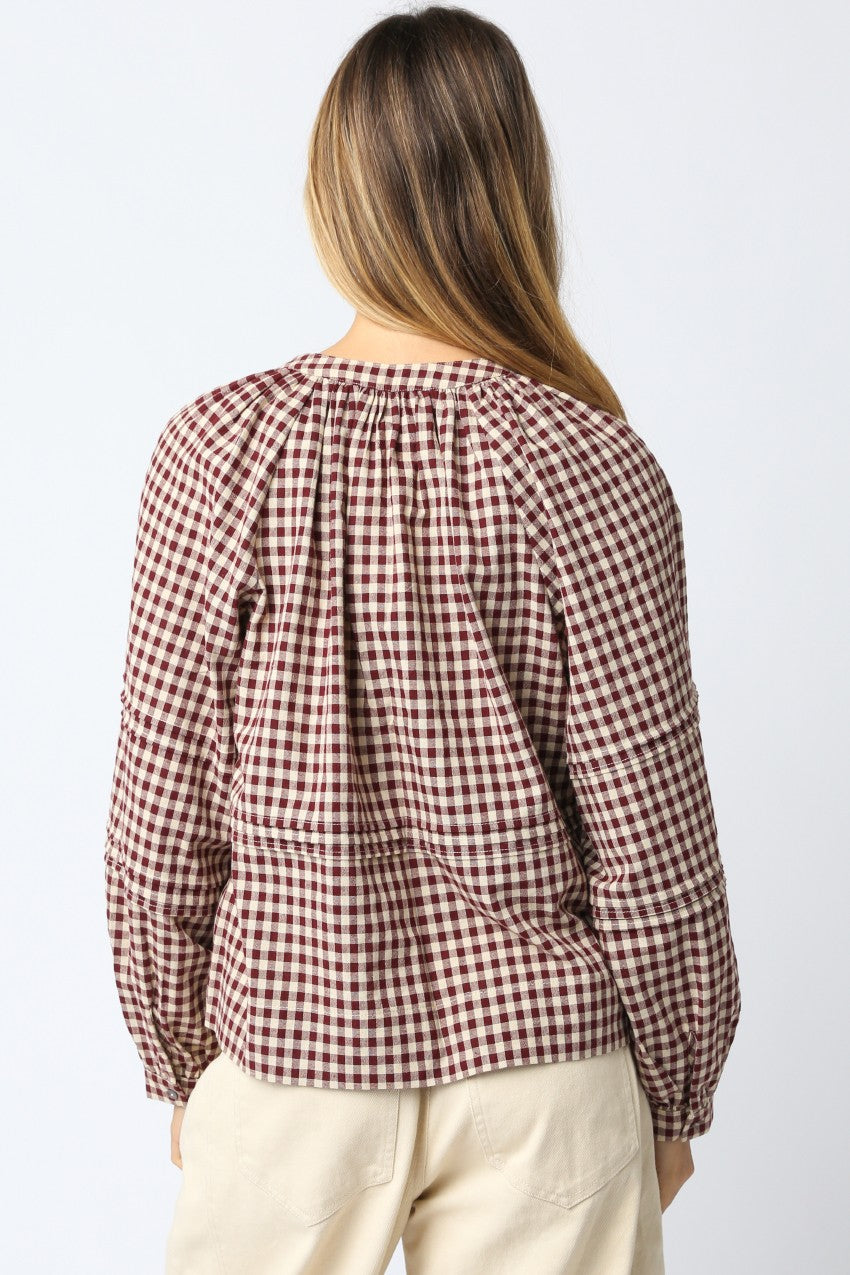 Bonfire Gingham Blouse