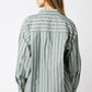 Hex My Ex Oversized Button Up Shirt | Olive