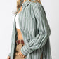Hex My Ex Oversized Button Up Shirt | Olive