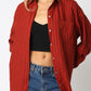 Scarlet Striped Overshirt