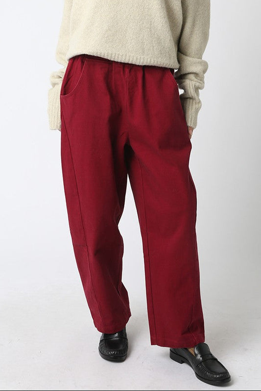 Scorpio Barrel Trousers | Burgundy