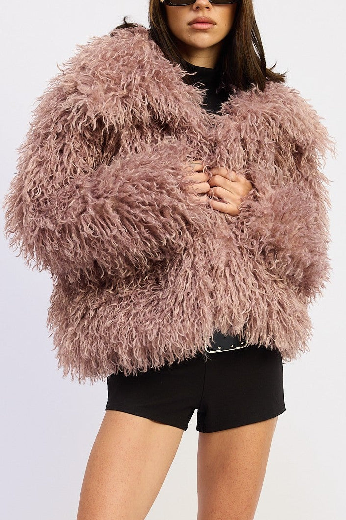 Rebel Rebel Faux Fur Jacket