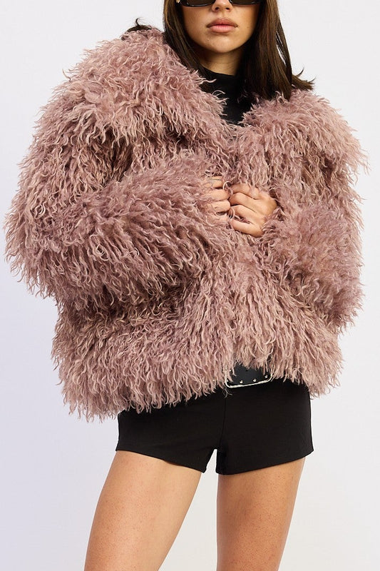 Rebel Rebel Faux Fur Jacket