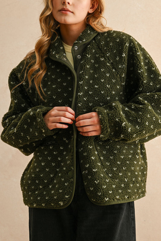 Everyday Sherpa Jacket | Olive + Stone