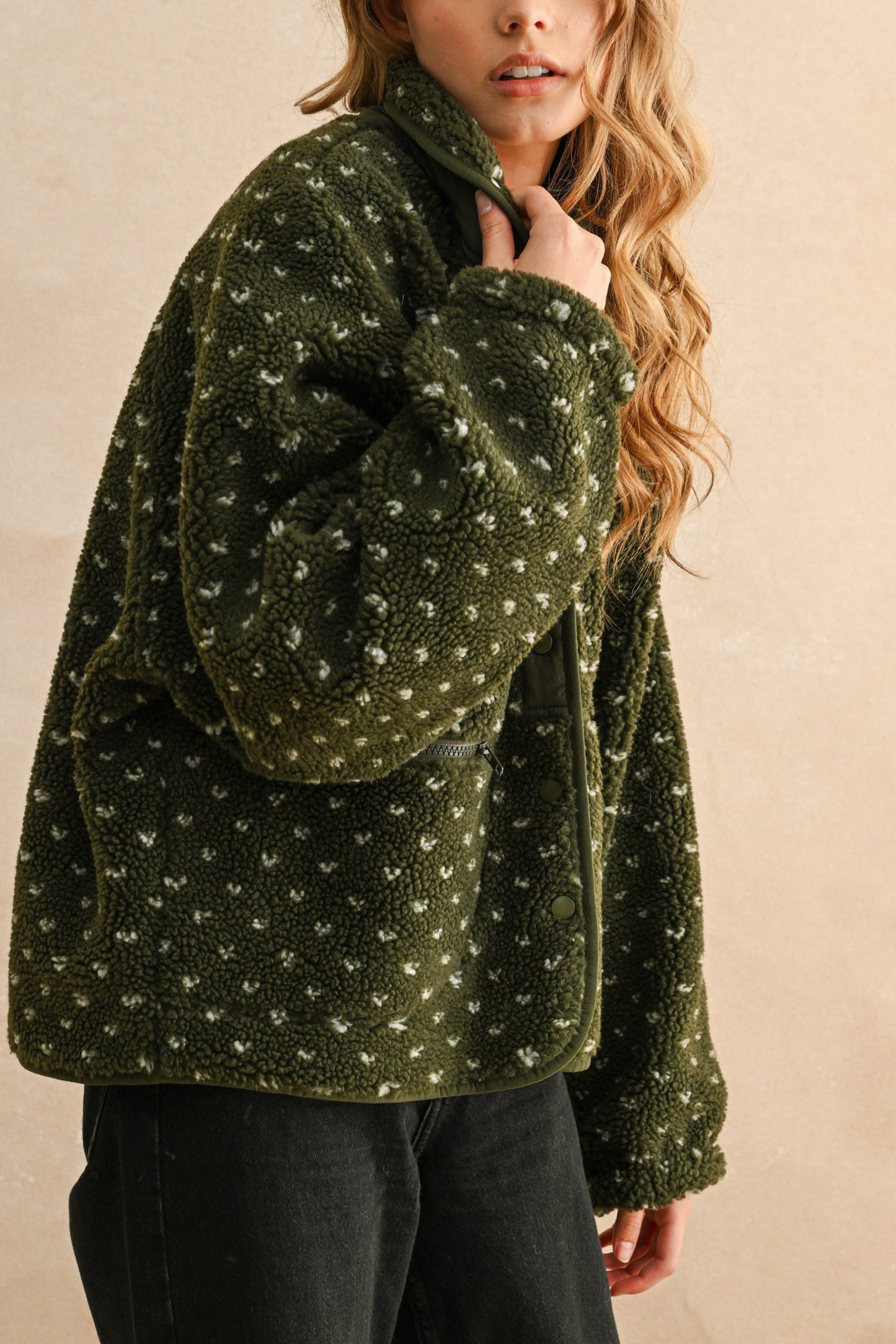 Everyday Sherpa Jacket | Olive + Stone