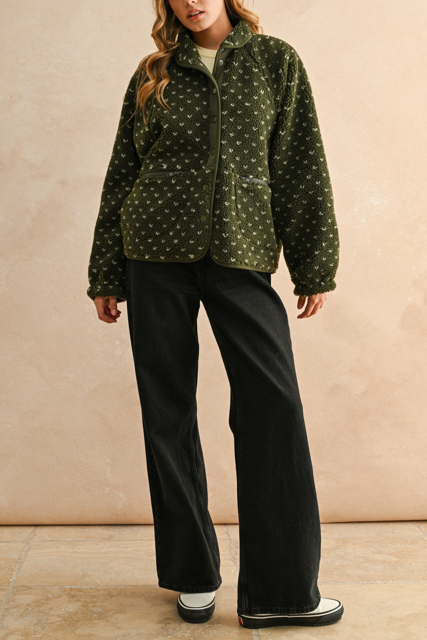 Everyday Sherpa Jacket | Olive + Stone