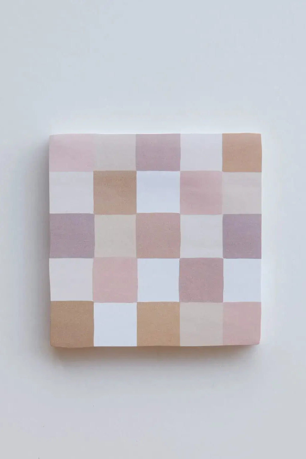 Nude Checks Die-Cut Sticky Note Pad